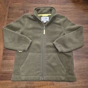 Childrens Place Boys Green Fleece Zip Sweater Size XS (4T)